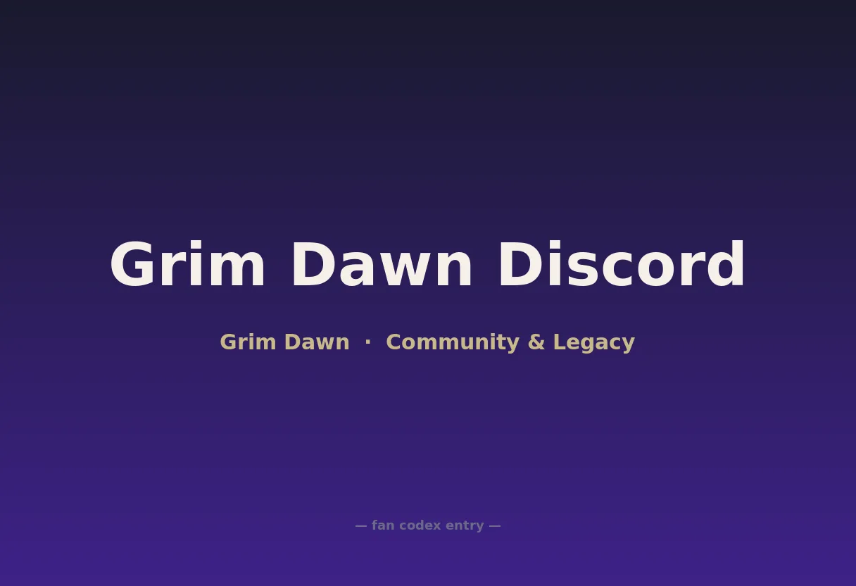 Grim Dawn Discord